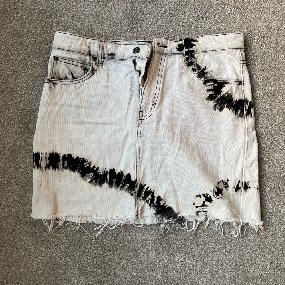 Top shop jean mini skirt